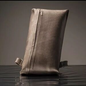 Airbag gr. - Leather Backpack by Olbrish b Black Made In Germany ￼